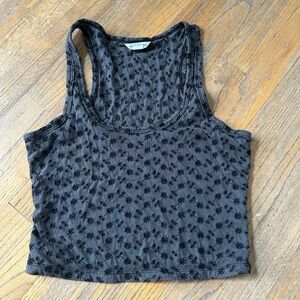 Aeropostale Black Floral Tank